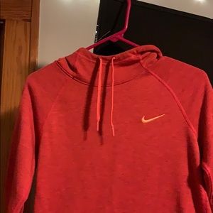 Orange Nike Hoodie Dri-Fit